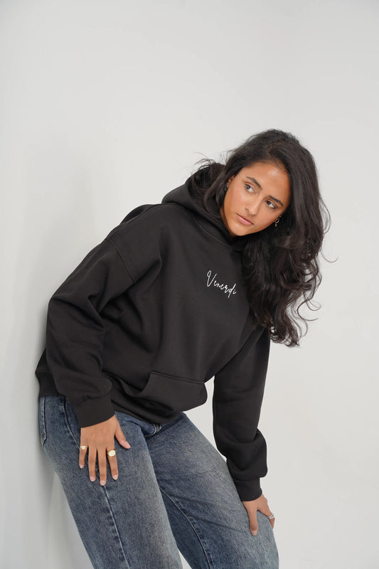 Take Time Hoodie Black