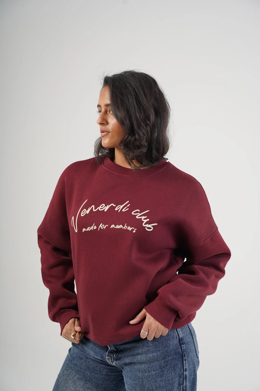 Venerdi Club boxyfit Burgundy